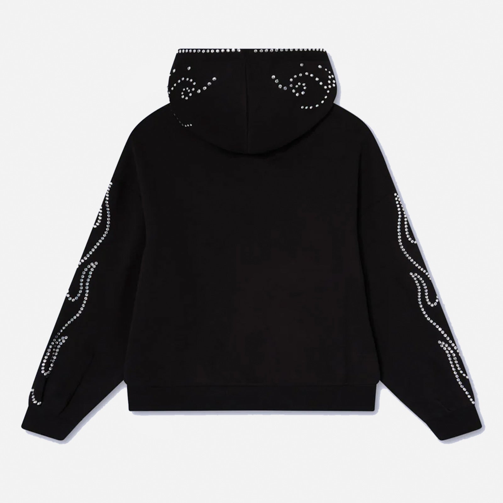 Rhinestones Hoodie NES26RH BLK