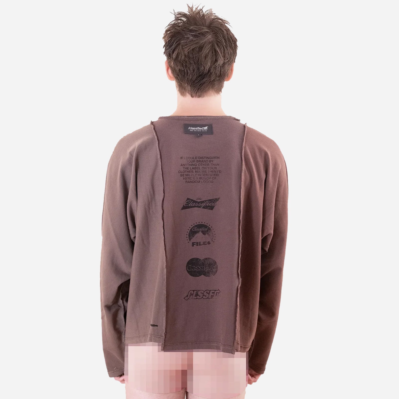 Statement Longsleeve Tee Reversible CLW25SLT BRN