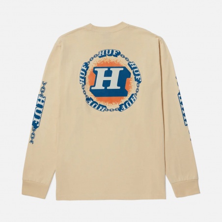 HUF Dependable L/s Tee TS02169-WHE | 4Elementos