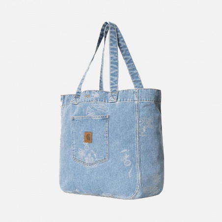 Carhartt WIP Stamp Tote Bag Denim I033740.2LN.35 | 4Elementos