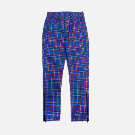 Pleasures Reset Plaid Pants P20SPCUT007-Blue | 4Elementos