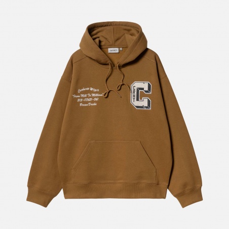 Carhartt WIP Hooded Brown Ducks Sweat I033930.HZ.XX | 4Elementos