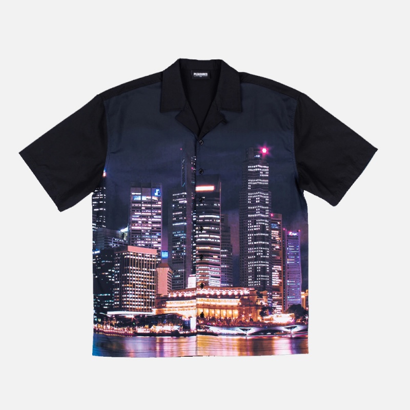 P20SPCUT0014 Black Metro Button Down Shirt