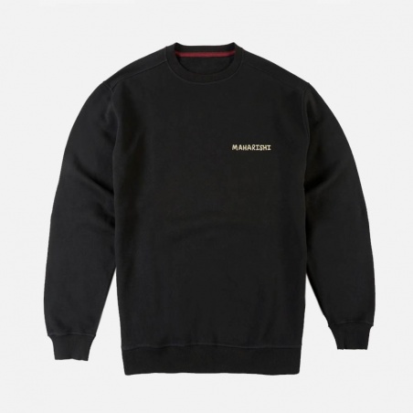 Maharishi Souvenir Organic Crew Sweat 6351-Black | 4Elementos