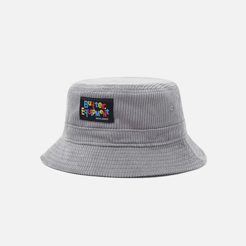 BGFW21HWCBH Gry High Wale Corduroy Bucket Hat