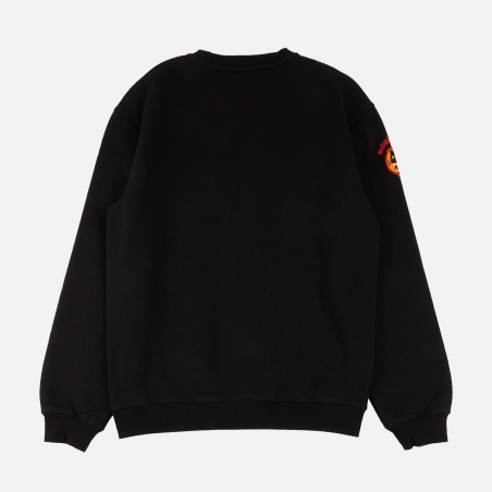 Maharishi 9432-Black Vintage Panther Patch Crew | 4Elementos