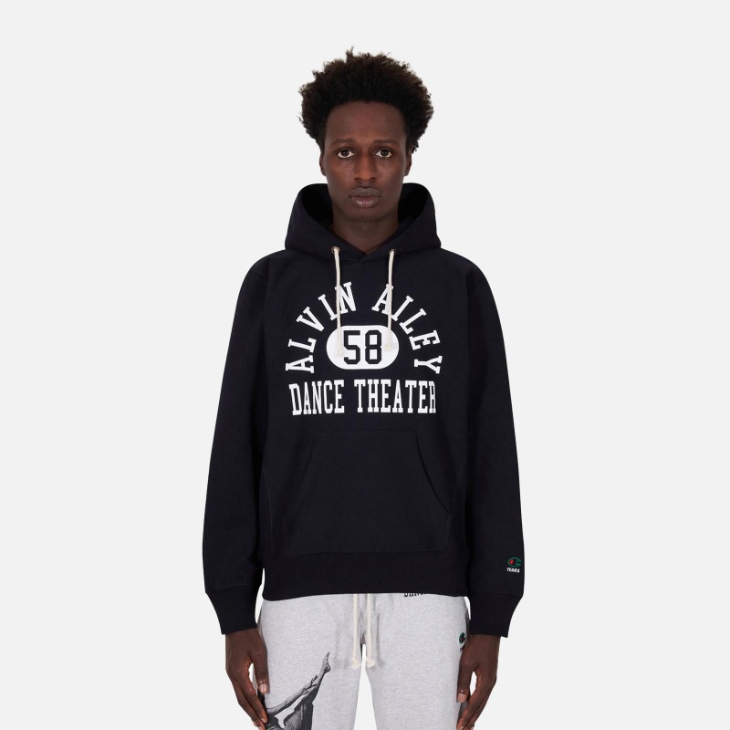 216340 BLK Hooded Sweatshirt