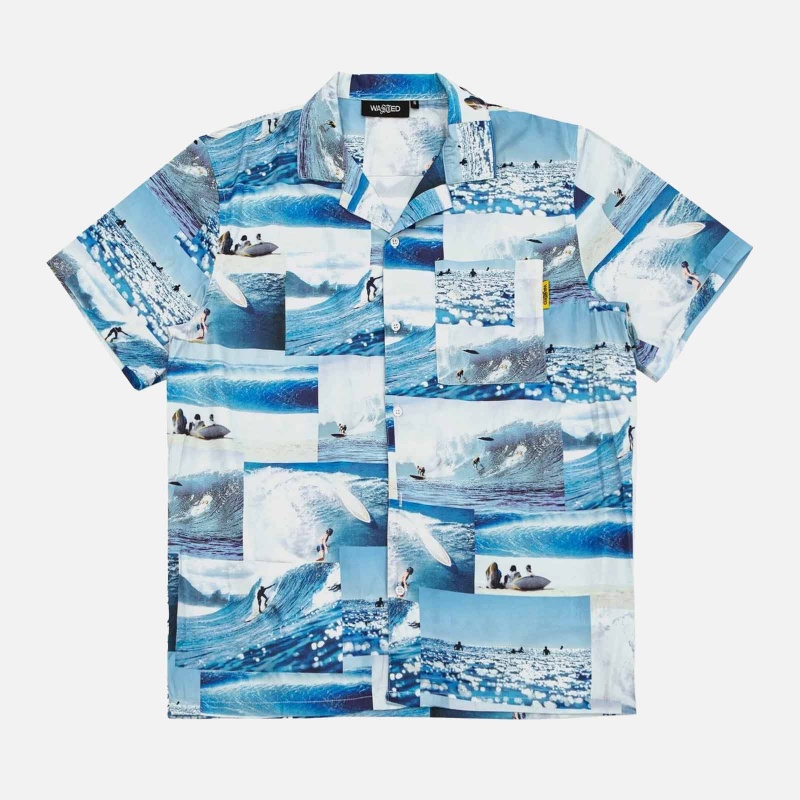 SS22WPSAS BLU Shirt Allover Swell