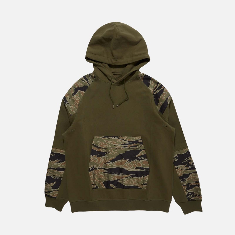 8065 OLIVE Tech Hooded Sweat