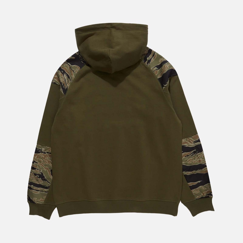 8065 OLIVE Tech Hooded Sweat