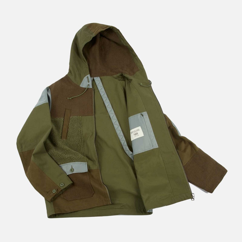 3560 Olive Panelwork D2 Parka