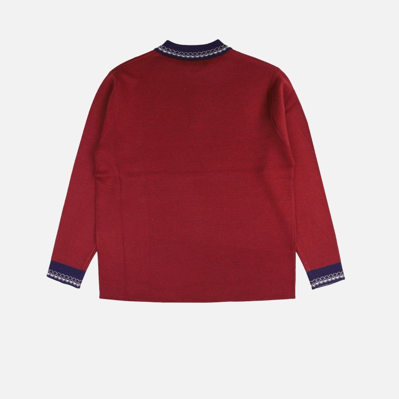 Logo Polo Knit PACC11N004 RED