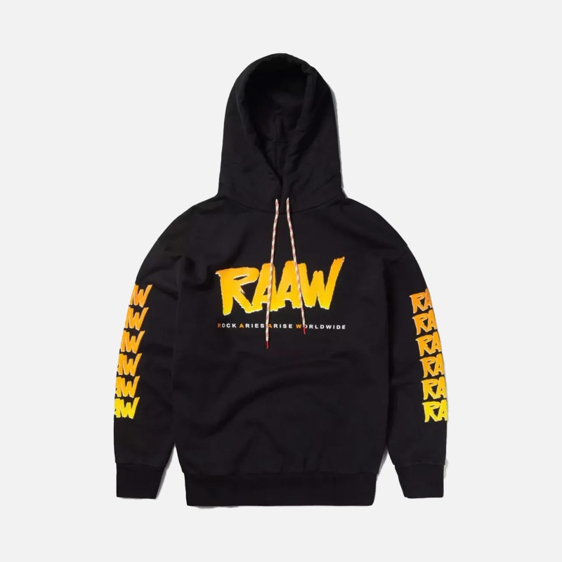 Aries Arise Raaw Hoodie FTAR20011 BLK