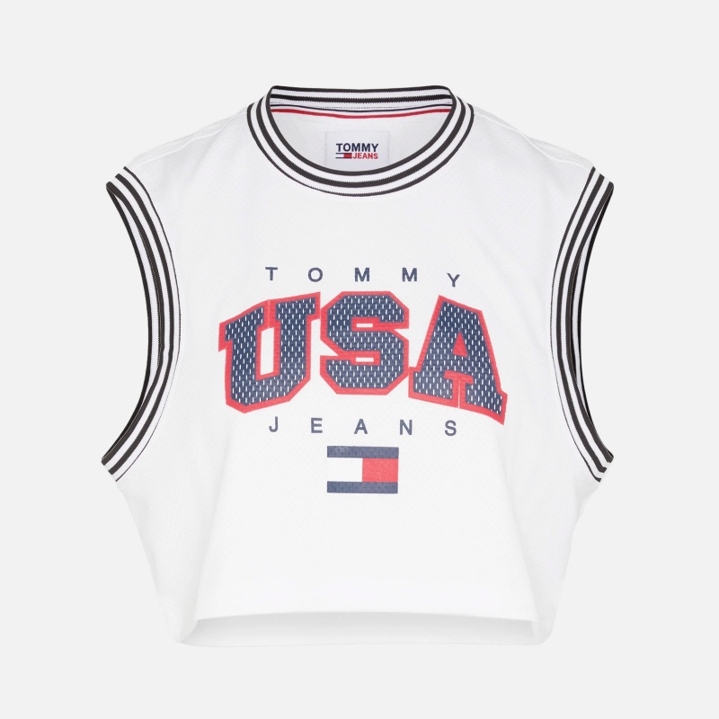 Tommy Jeans W Crop USA Basketball Tank DW0DW15304YBR