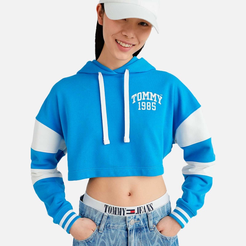 Tommy Jeans W Crp Tommy 85 Hood DW0DW15422C2P