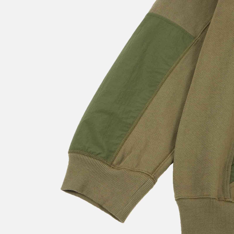 3538 Olive Maha Tech Hooded Sweat