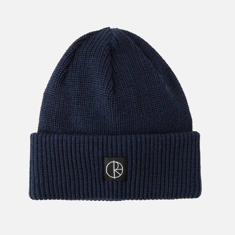 PSS22DFMBN NVY Double Fold Merino Beanie