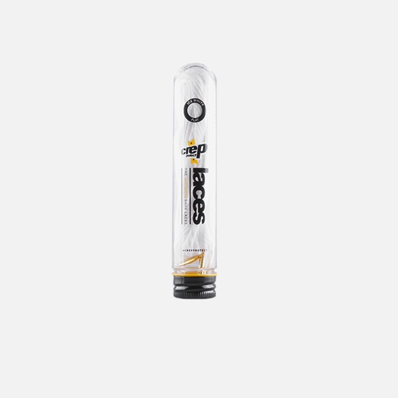 CREP PROTECT SHOE LACES FLAT WHITE