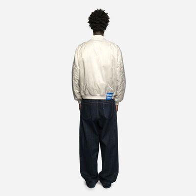 White Faded Bomber FW93SCWFB WHT