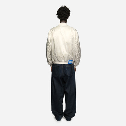 White Faded Bomber FW93SCWFB WHT