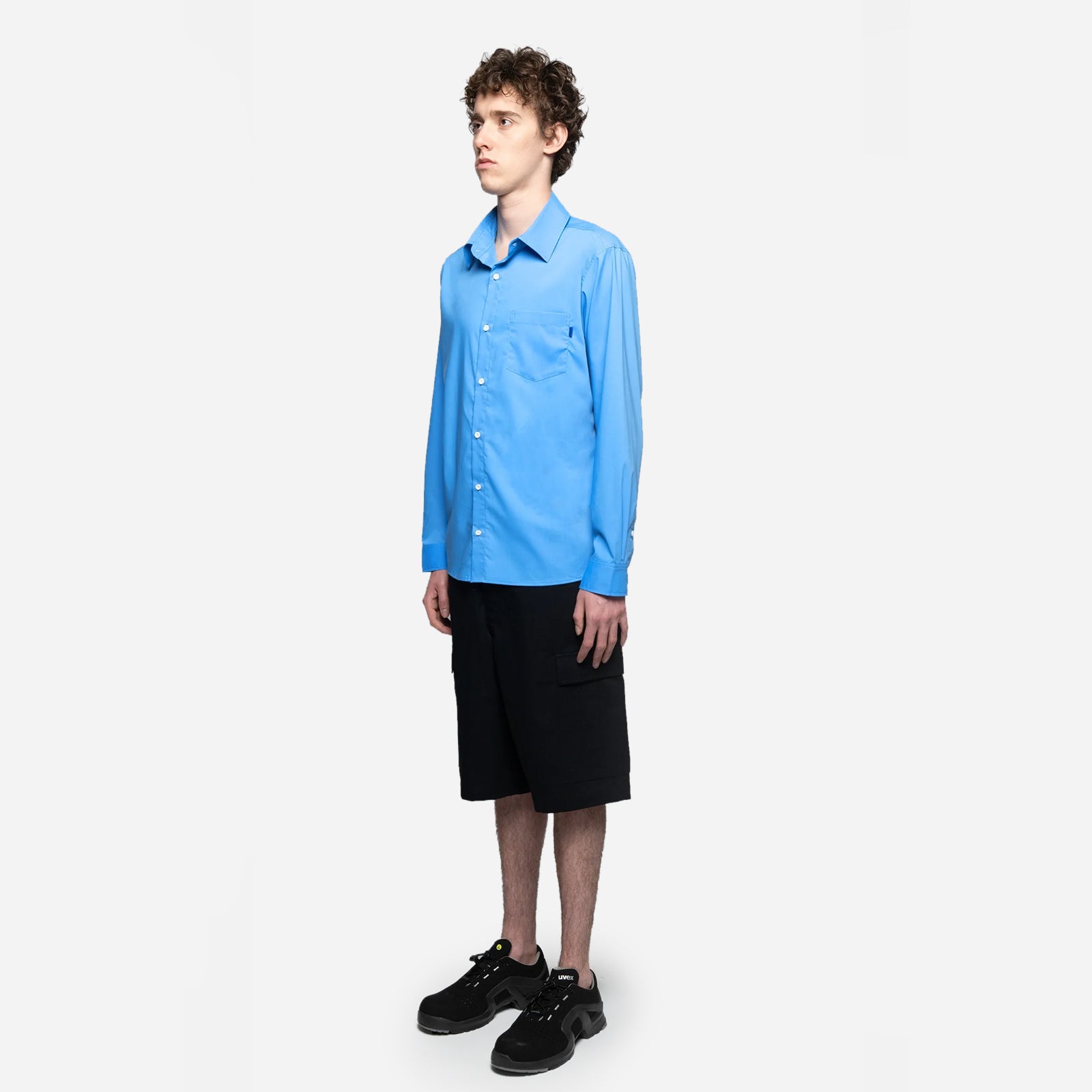 Blue Poplin Shirt T shirt SS2693SCBPS BLU