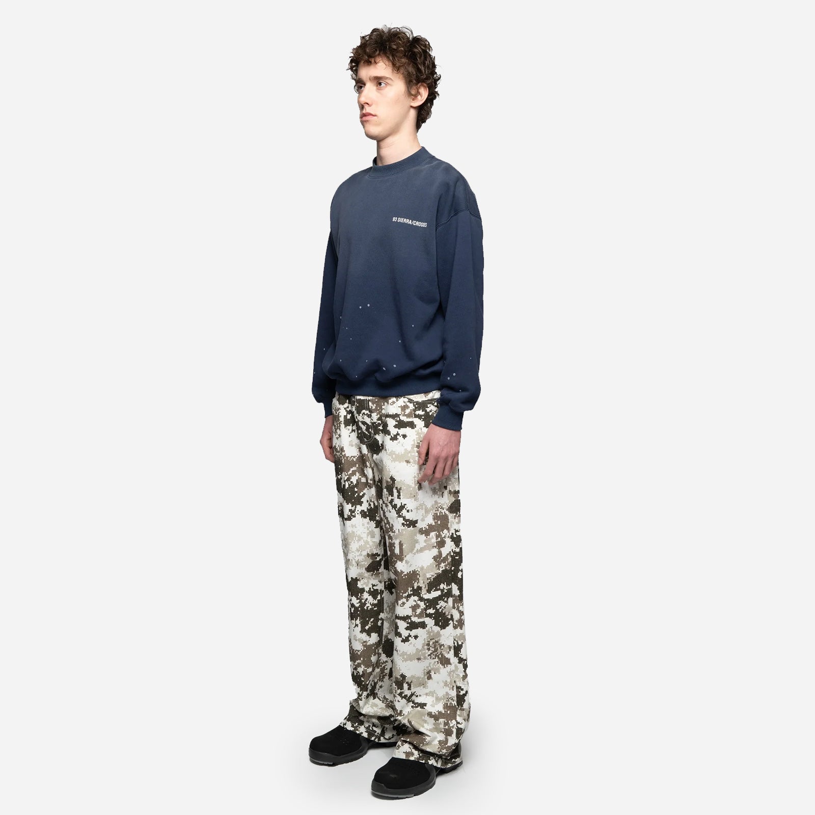 Office Faded Crewneck SS2693SOFC BLU