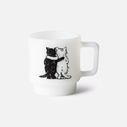 Hugging Cats Glass Mug Glass I03718602XX