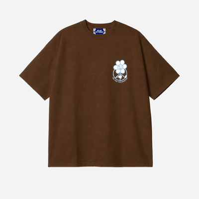 We Are Not Friends Boxy Daisy Brown T-shirt WANF-FA2601